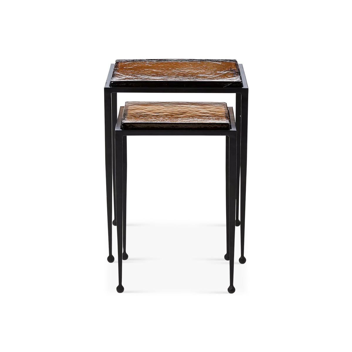 Dalston - Tables gigognes en verre par Four Hands