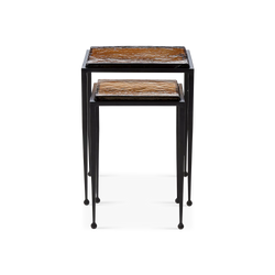 Dalston - Tables gigognes en verre par Four Hands