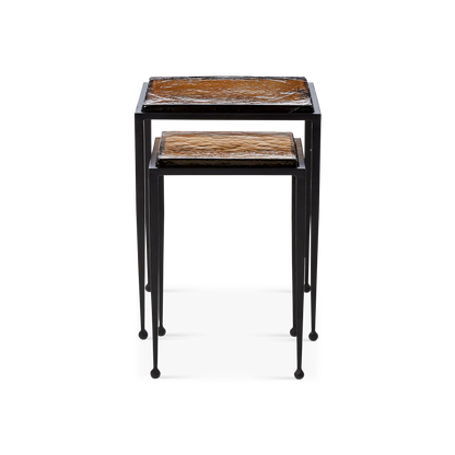 Dalston - Tables gigognes en verre par Four Hands