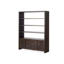 Arlington - Oak Wood and Iron Bookcase by Four Hands