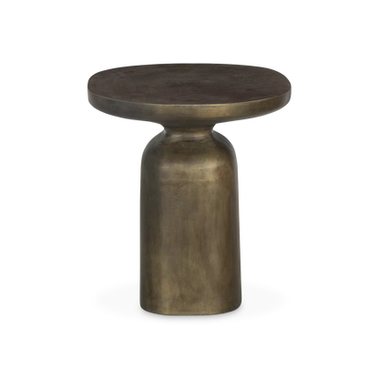 Odessa - Table d'appoint en aluminium et laiton vieilli par Four Hands