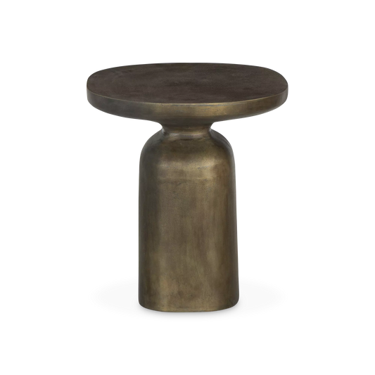 Odessa - Table d'appoint en aluminium et laiton vieilli par Four Hands