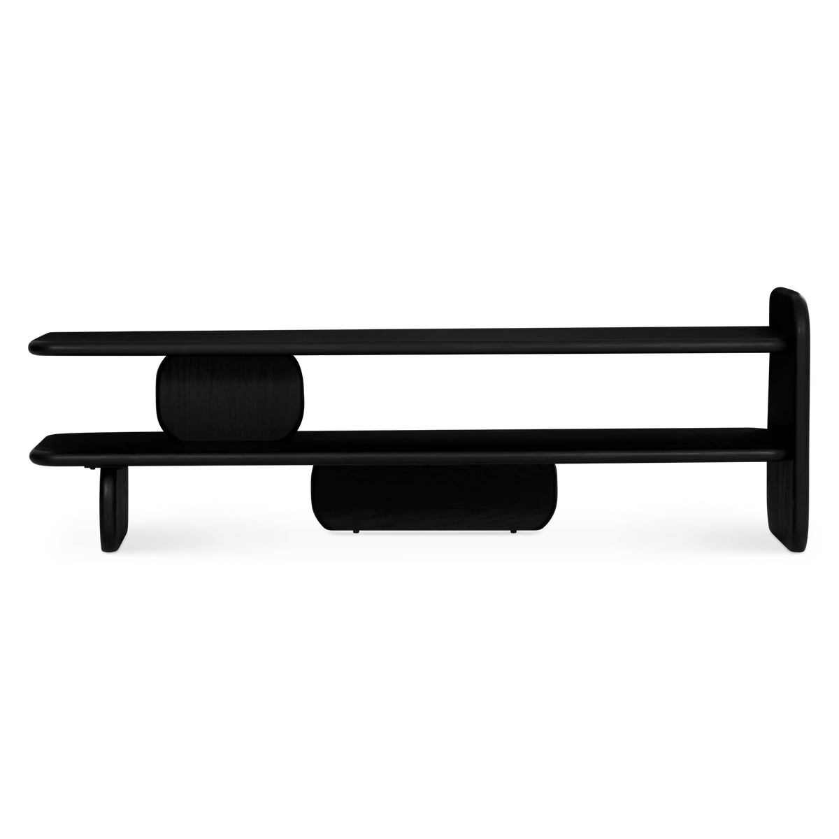 Bologna - Modern Black Wood TV Stand