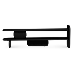 Bologna - Modern Black Wood TV Stand
