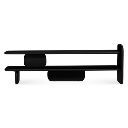 Bologna - Modern Black Wood TV Stand