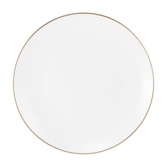 Future - porcelain plate side with gold rim