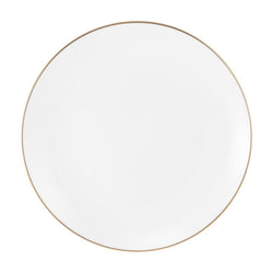 Future - grande assiette en porcelaine et liseré doré