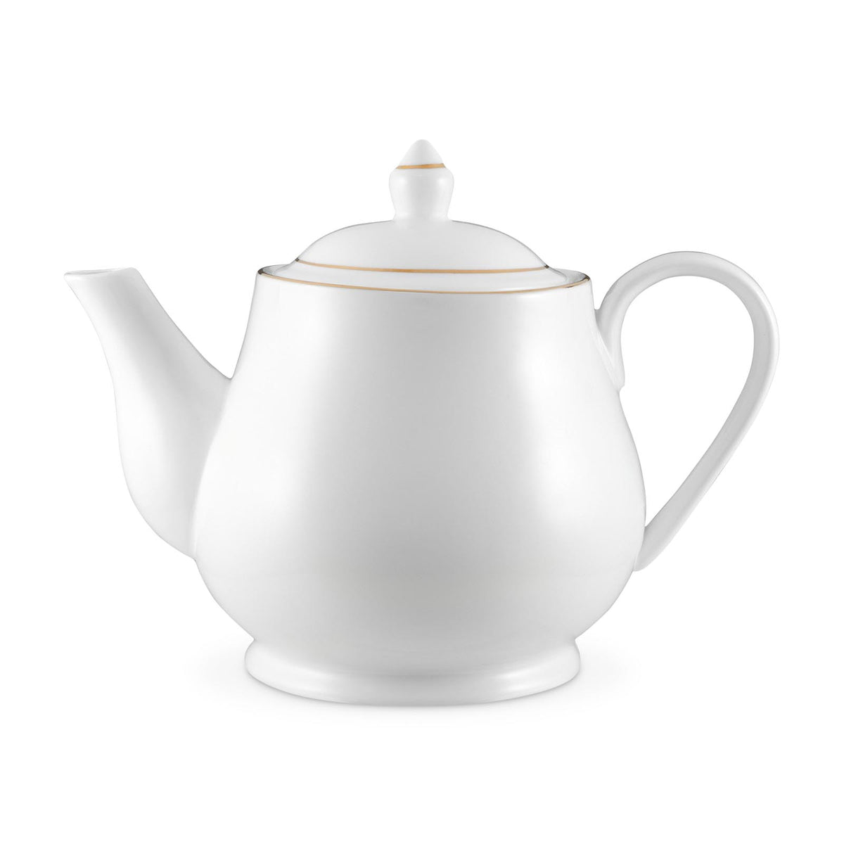 Future - porcelain teapot with gold rim