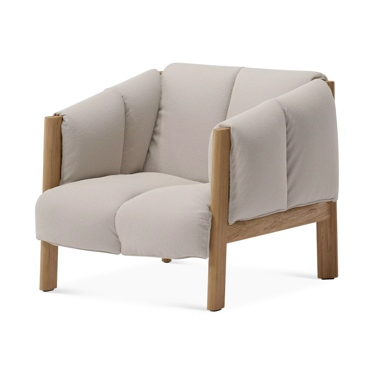 Plumon - Fauteuil extérieur en teck par Kettal
