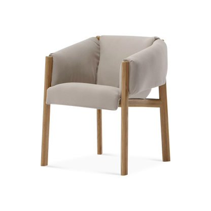 Plumon - Chaise extérieure en teck par Kettal