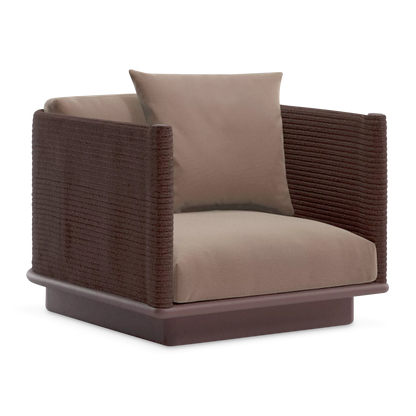 Giro - Fauteuil extérieur en aluminium par Kettal