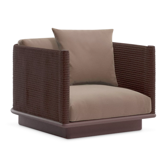 Giro - Fauteuil extérieur en aluminium par Kettal