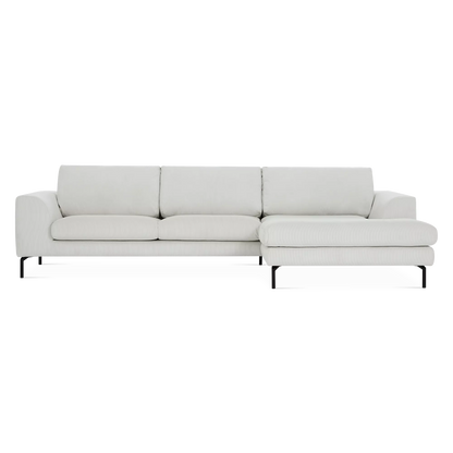 Jazz - Velvet-Upholstered Sectional Sofa by Furninova