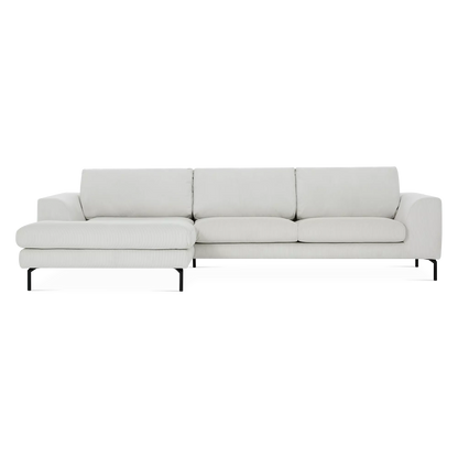 Jazz - Velvet-Upholstered Sectional Sofa by Furninova