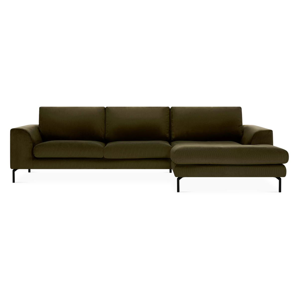 Jazz - Velvet-Upholstered Sectional Sofa by Furninova