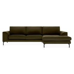 Jazz - Velvet-Upholstered Sectional Sofa by Furninova