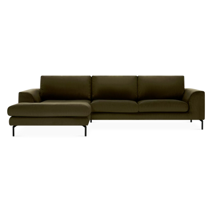 Jazz - Velvet-Upholstered Sectional Sofa by Furninova