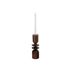 Lake - dark wood candleholder