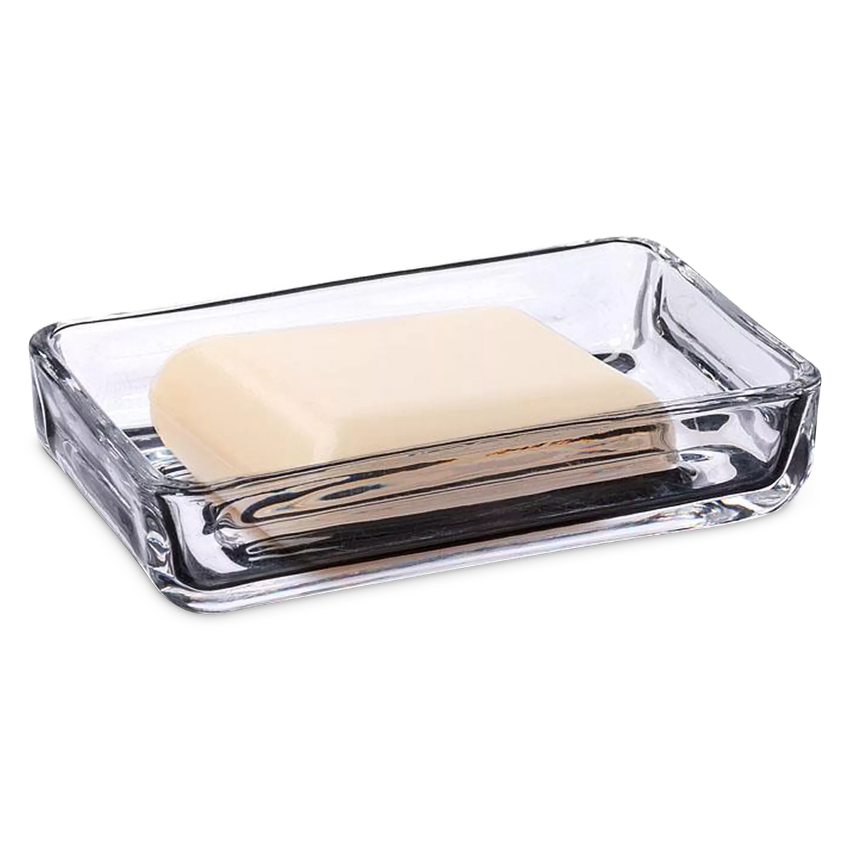 Lather - glass soap dish
