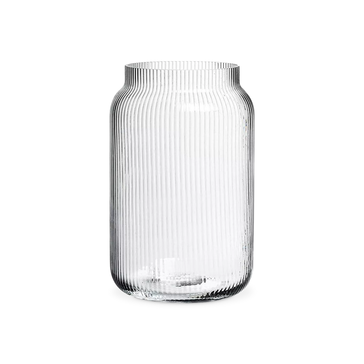 Parallel I - glass vase with textured