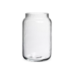Parallel I - glass vase with textured