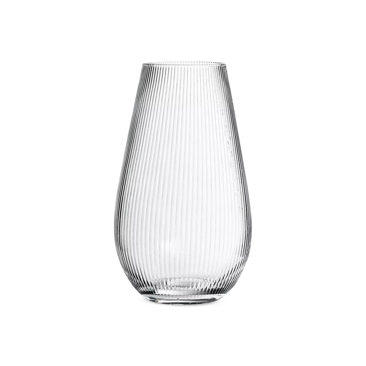 Parallel II - glass vase with textured