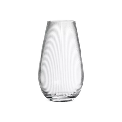 Parallel II - glass vase with textured