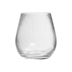Parallel III - glass vase with textured