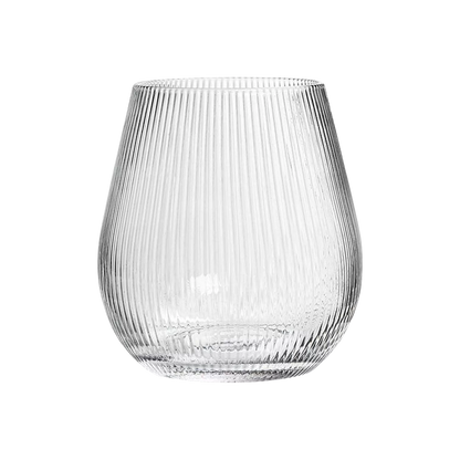 Parallel III - glass vase with textured
