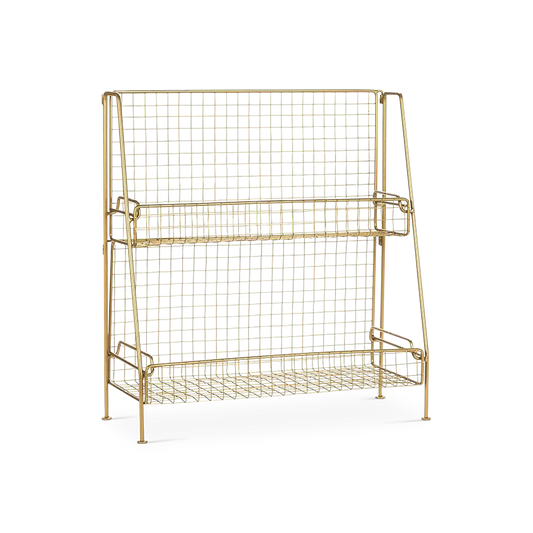 Network I - rangement en métal avec 2 plateaux 