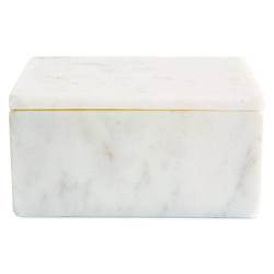 Marmol - Small white marble decorative box