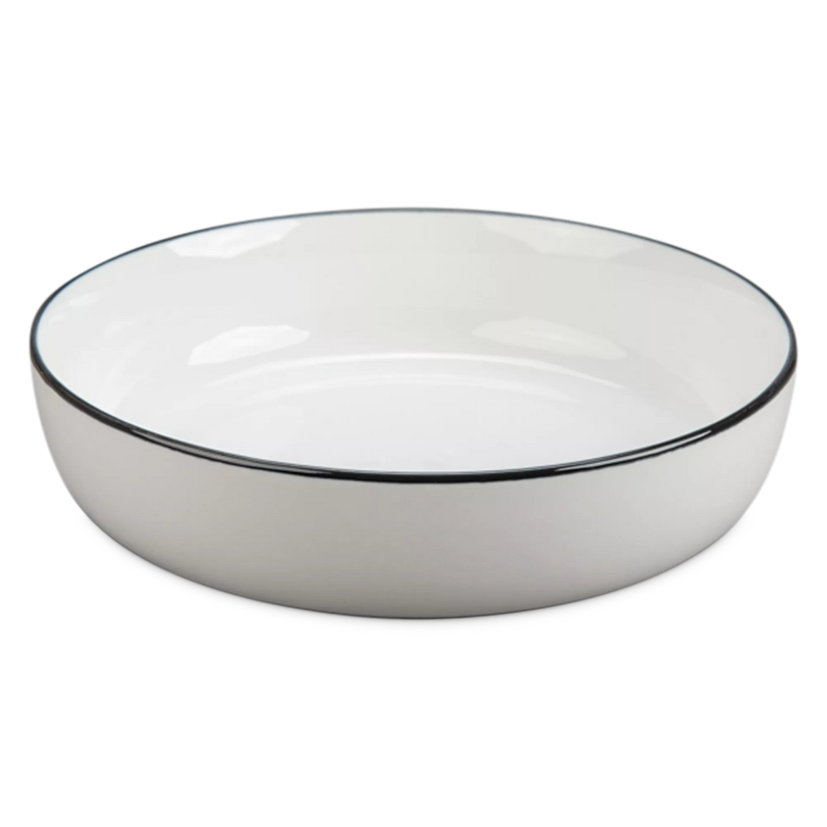 Silhouette - White Porcelain Pasta Bowl