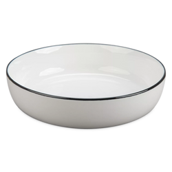 Silhouette - White Porcelain Pasta Bowl