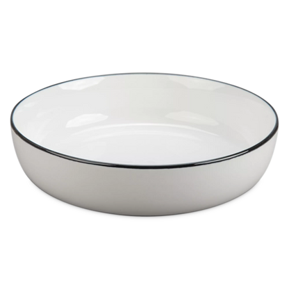 Silhouette - White Porcelain Pasta Bowl
