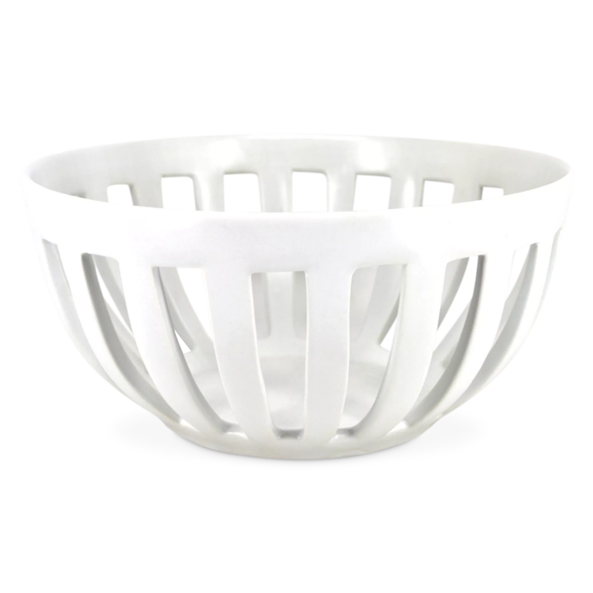 Park West - Openwork Stoneware Fruit Bowl