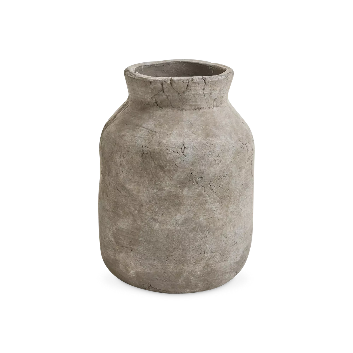 Éther - Grey Terracotta Decorative Vase