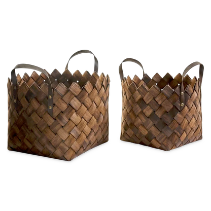 Gansu - Set of 2 Woven Baskets