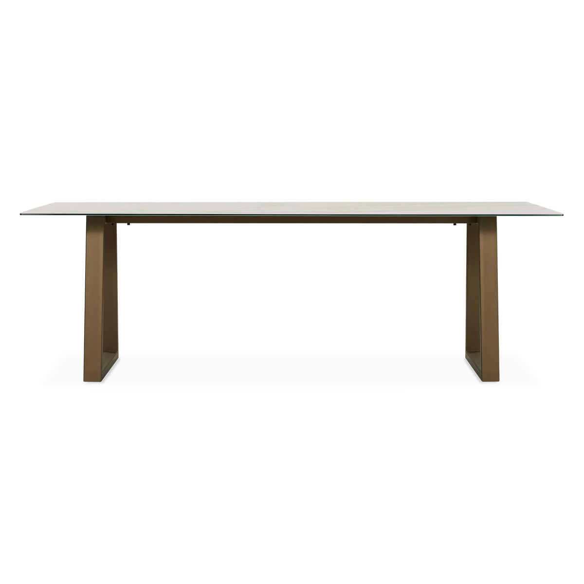 Spinoza - Raw Metal Top Dining Table