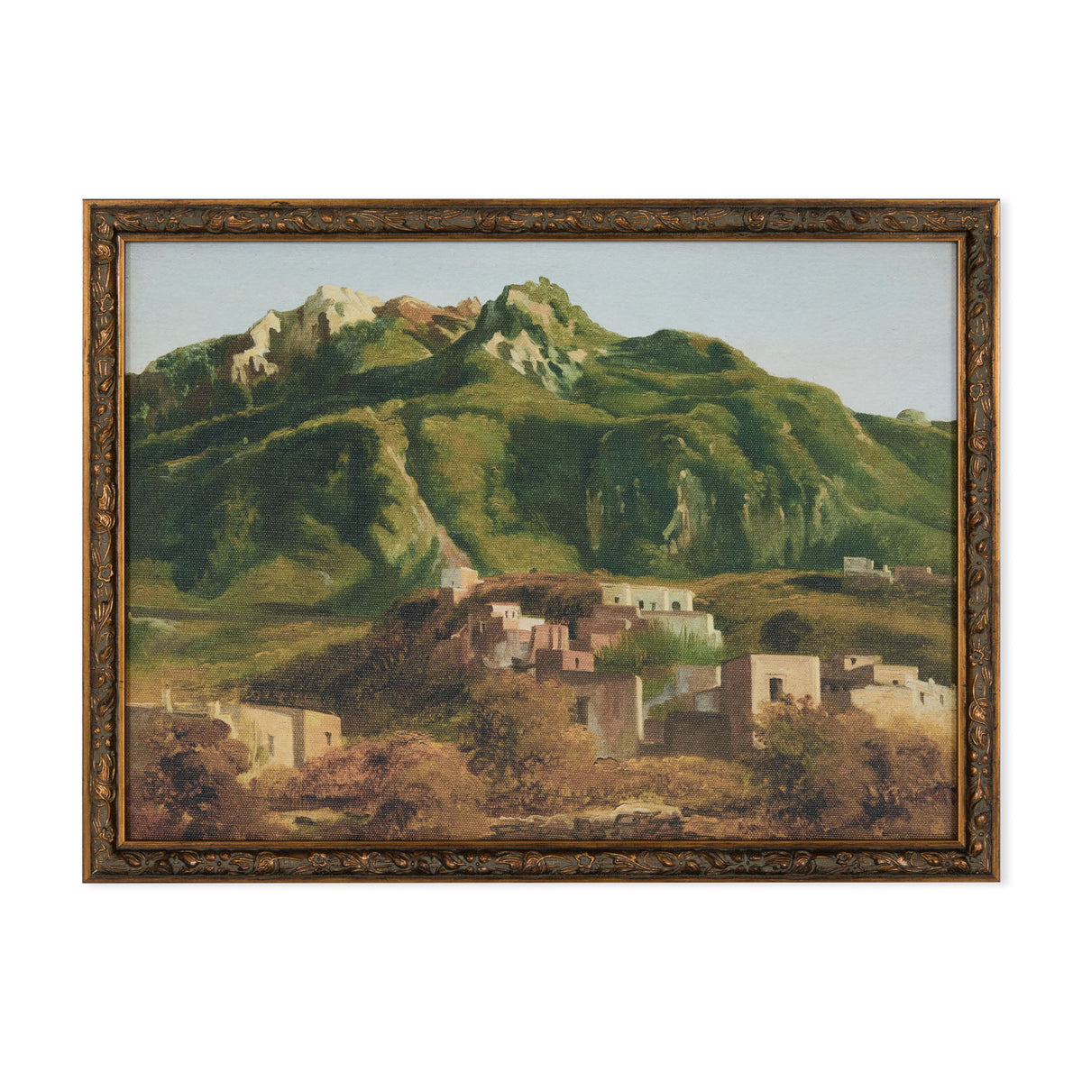 Ischia Island - print with hand-painted gold frame