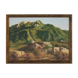 Ischia Island - print with hand-painted gold frame