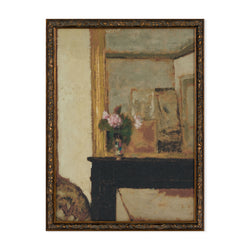 Vase of Flower - impression avec cadre doré peint