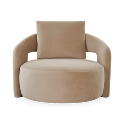 Mammuth - Fauteuil en velours par Furninova