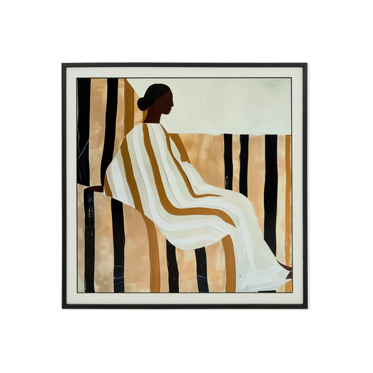 Girl Centermounted - modern figurative artwork