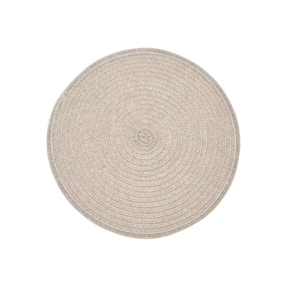Urban - round woven vinyl placemat