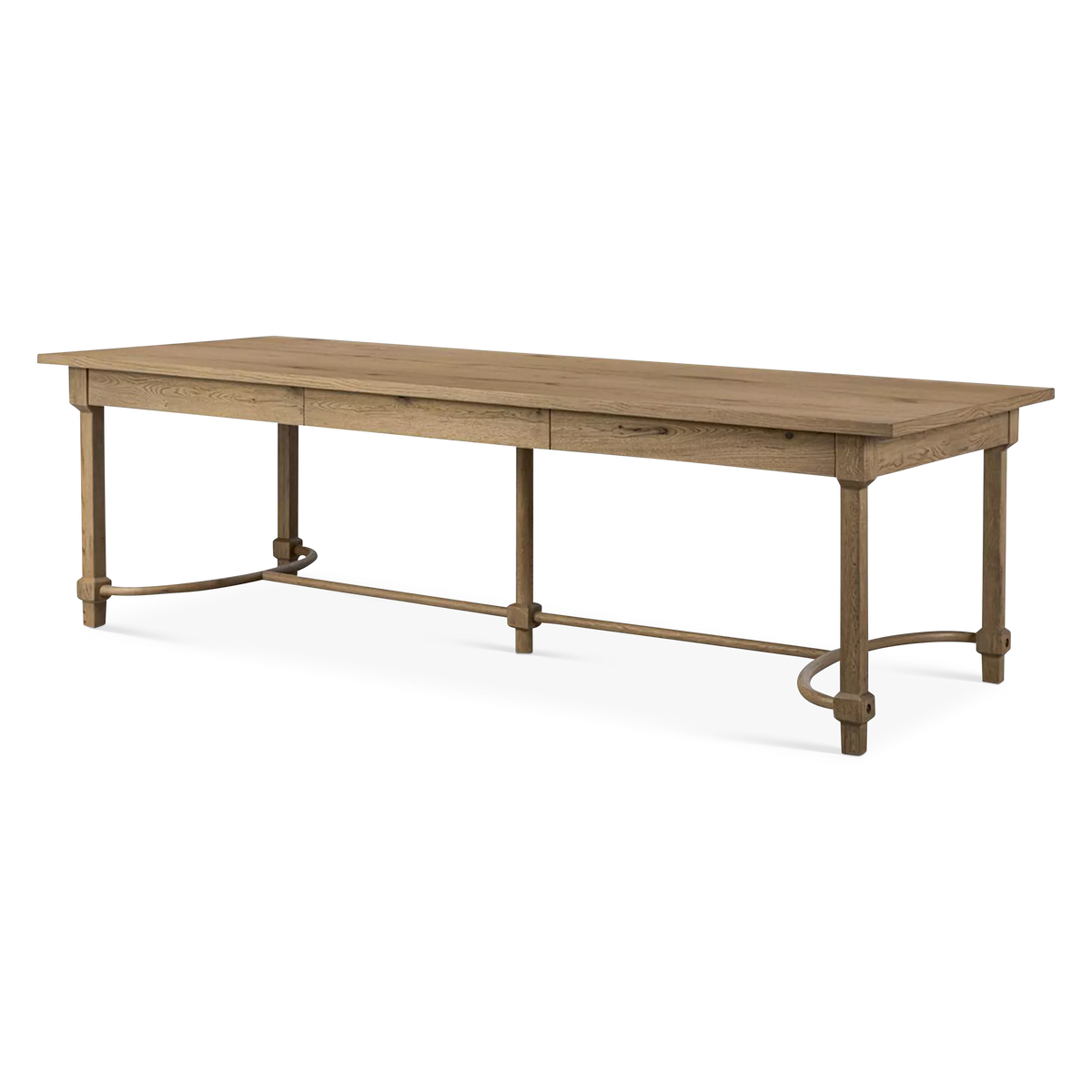 Edison - Table de salle à manger en chêne par Four Hands