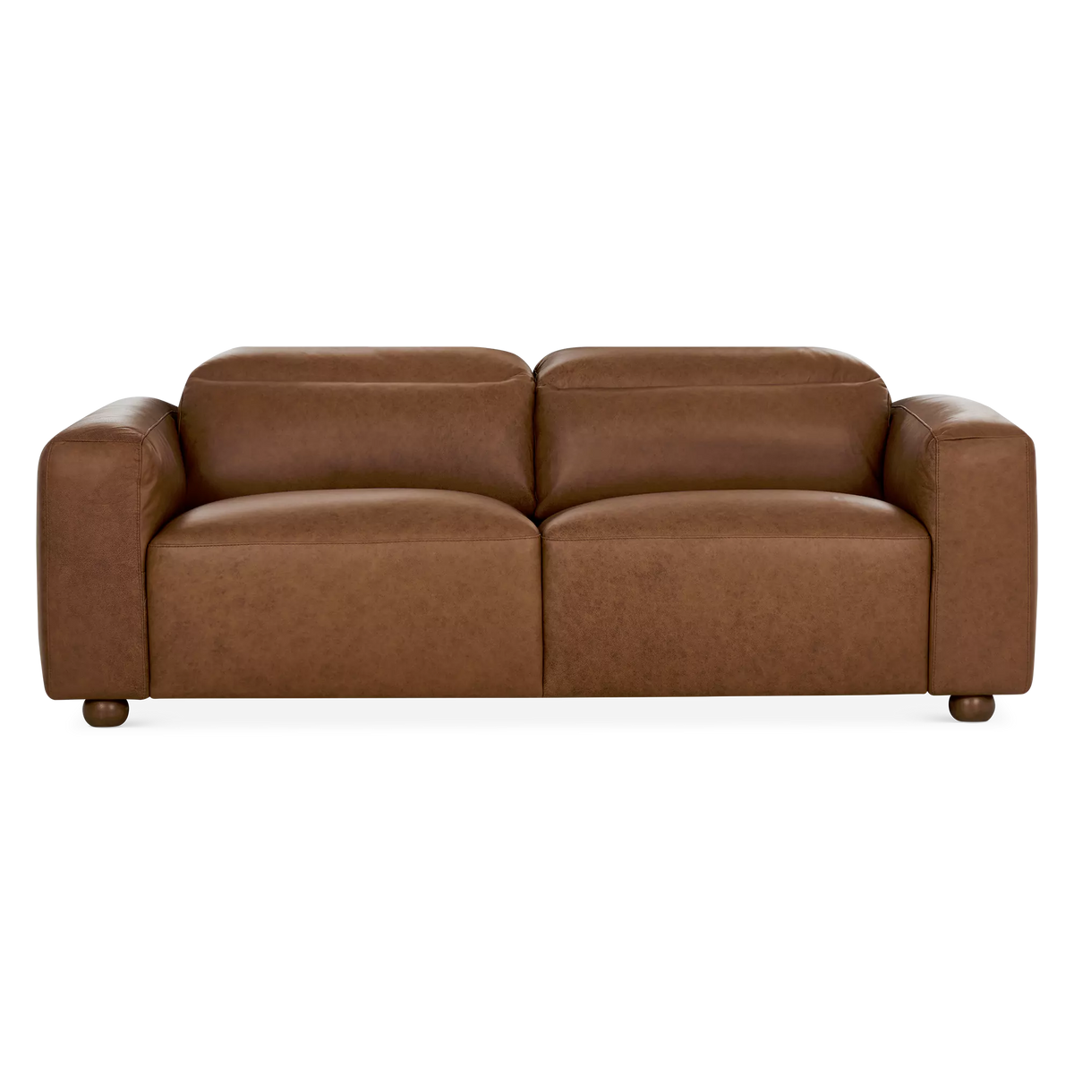 Francine - 2-Seater Leather Sofa with Adjustable Headrests