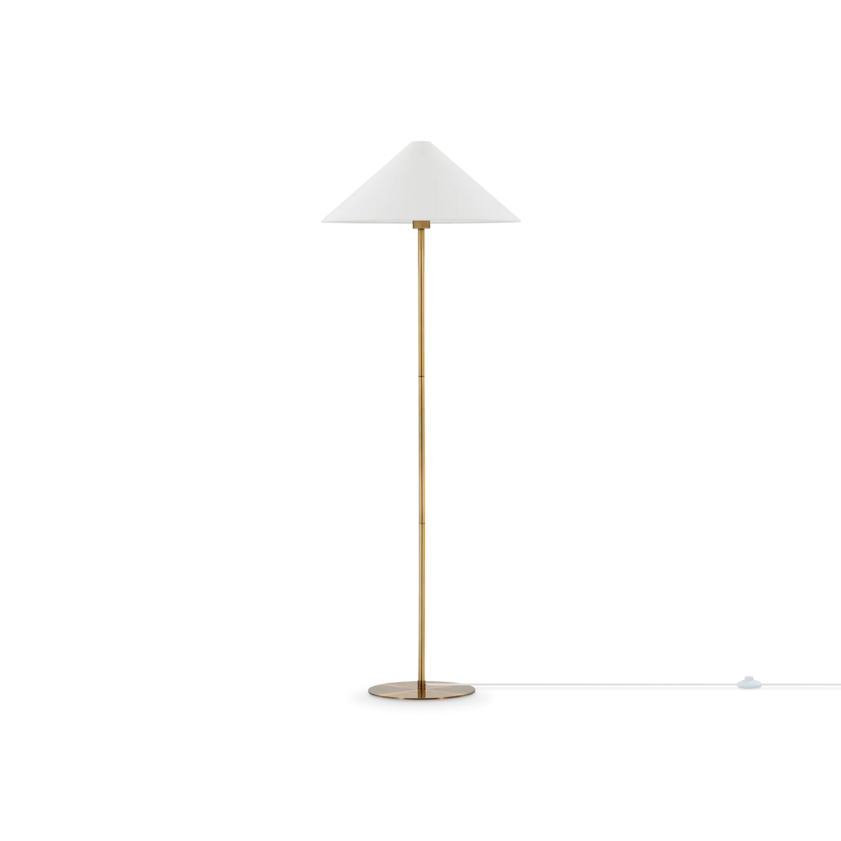 Reina - lampe sur pied en laiton avec abat-jour