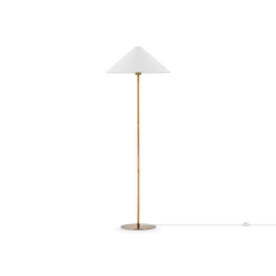 Reina - lampe sur pied en laiton avec abat-jour