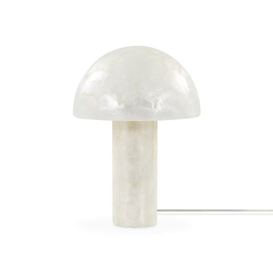 capiz - lampe de table en coquillage de capiz