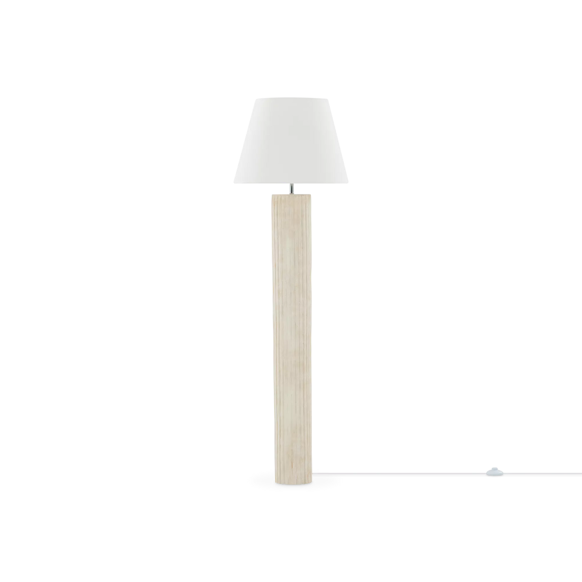 Halo - Floor Lamp With White Shade